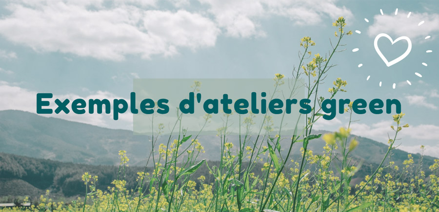 catalogues des atelier green pour les enfants